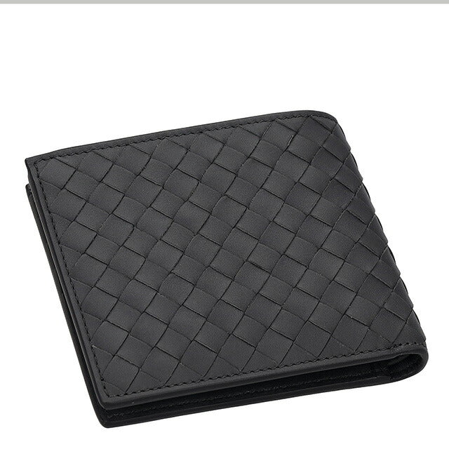 ボッテガ・ヴェネタ 二つ折り財布 メンズ ブランド BOTTEGA VENETA レザー 113993-V47W1 2015 ブラック 113993-V47W1-2015