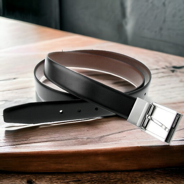 カルバンクライン ベルト メンズ ブランド Reversible Belt Split Leather 革 レザー リバーシブル 11CK010020 ブラック ブラウン 小物 11CK010020