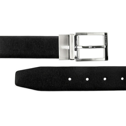 カルバンクライン ベルト メンズ ブランド Leather 革 レザー リバーシブル 11CK010021 表:ブラック 裏:ダークブラウン 小物 11CK010021