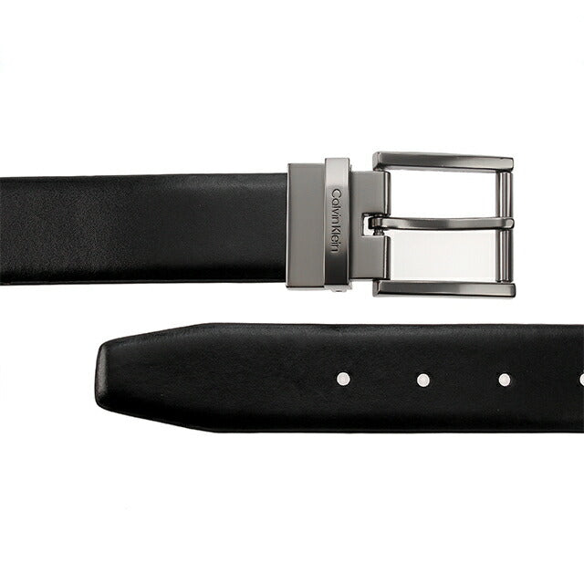 カルバンクライン ベルト メンズ ブランド Leather 革 レザー リバーシブル 11CK010024 表:ブラック 裏:ブラウン 小物 11CK010024
