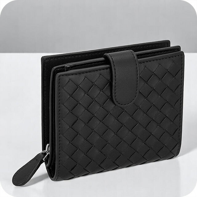 ボッテガ・ヴェネタ 二つ折り財布 メンズ レディース ブランド BOTTEGA VENETA 121059-V3UN1 ブラック 121059-V3UN1-8803