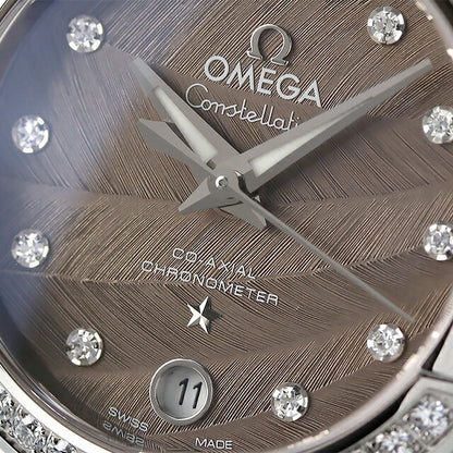 オメガ コンステレーション 27mm 自動巻き 機械式 腕時計 ブランド レディース ダイヤモンド OMEGA 123.15.27.20.56.001 アナログ グレー スイス製 123-15-27-20-56-001