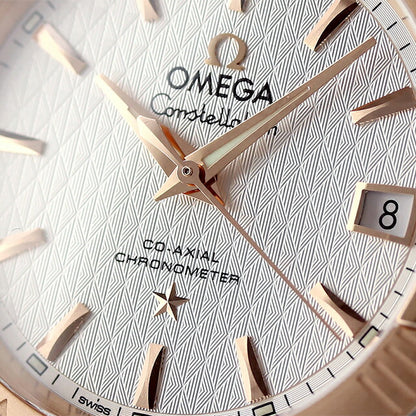オメガ コンステレーション 35mm 自動巻き 機械式 腕時計 ブランド メンズ OMEGA 123.20.35.20.02.005 アナログ シルバー レッドゴールド 赤 スイス製 123-20-35-20-02-005