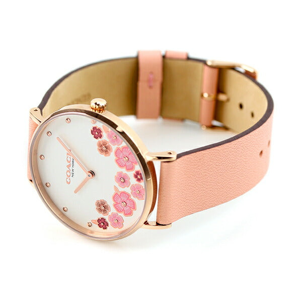 コーチ 腕時計 ブランド レディース ペリー 36mm 花 クオーツ