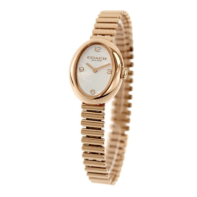1円◆稼働◆ コーチ 8.505.772 シェル クオーツ レディース 腕時計 N83003