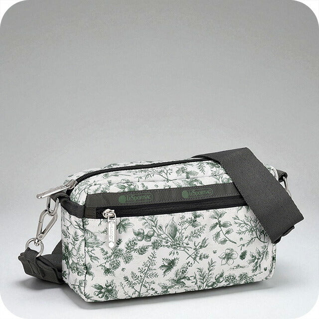 レスポートサック ショルダーバッグ レディース ブランド LeSportsac 1596 HA88 ホワイト/グリーン 斜めがけ 高級 おしゃれ プレゼント 女性 実用的 かわいい
