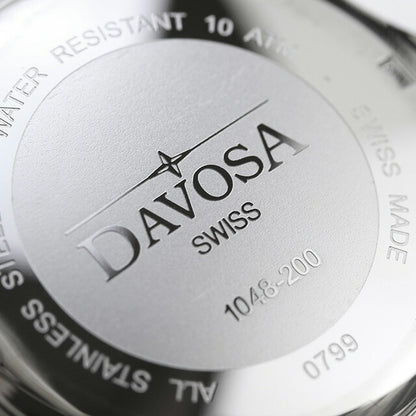 ダボサ テルノス シックスティズ 自動巻き 腕時計 ブランド メンズ DAVOSA 161.525.50 アナログ ブラック 黒 スイス製 161-525-50