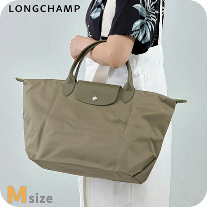ロンシャン トートバッグ レディース ブランド LONGCHAMP プリアージュ グリーン M トップハンドルバッグ 折り畳み 軽量 L1623919M04 1623-919-M04
