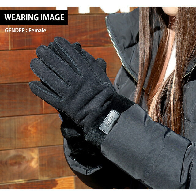 UGG Gloves Women's Brand UGG TURN CUFF GLOVE S Size Logo 17369