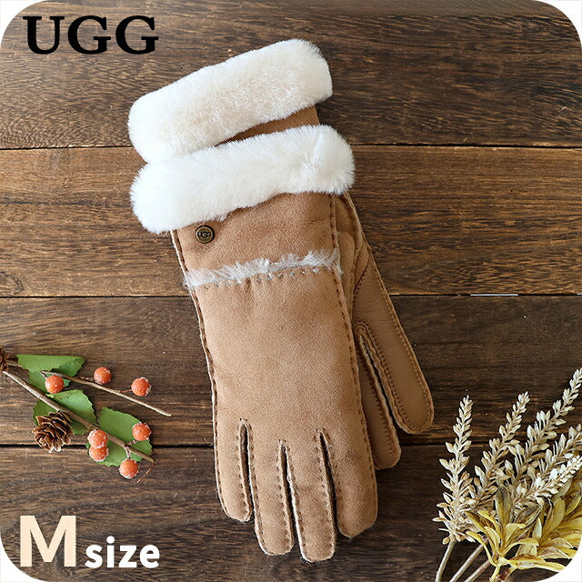 アグ 手袋 レディース ブランド UGG SHEEPSKIN SEAMED GLOVE Mサイズ 17371 Chestnut 小物 17371-CHE-M