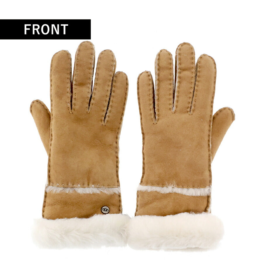 アグ 手袋 レディース ブランド UGG SHEEPSKIN SEAMED GLOVE Mサイズ 17371 Chestnut 小物 17371-CHE-M