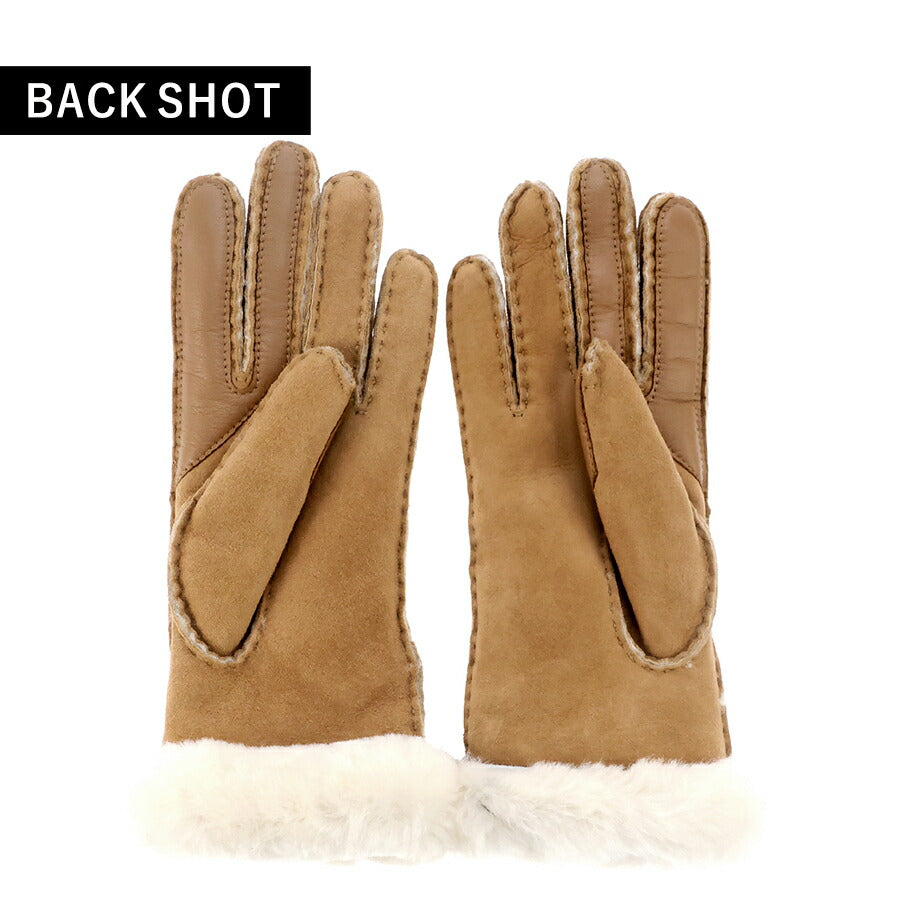 アグ 手袋 レディース ブランド UGG SHEEPSKIN SEAMED GLOVE Mサイズ 17371 Chestnut 小物 17371-CHE-M