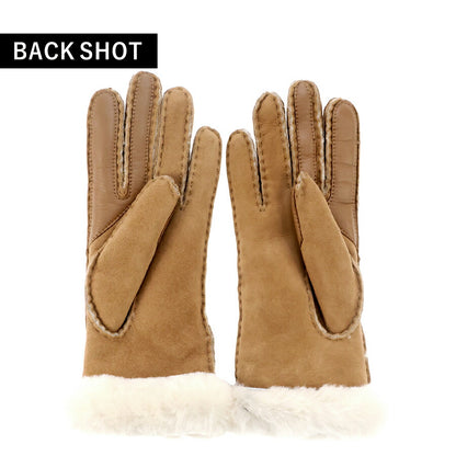 アグ 手袋 レディース ブランド UGG SHEEPSKIN SEAMED GLOVE Mサイズ 17371 Chestnut 小物 17371-CHE-M