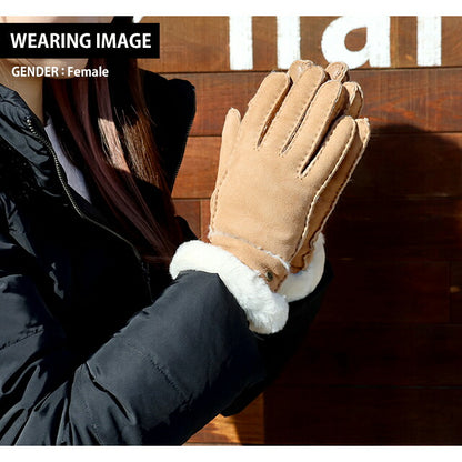 アグ 手袋 レディース ブランド UGG SHEEPSKIN SEAMED GLOVE Mサイズ 17371 Chestnut 小物 17371-CHE-M