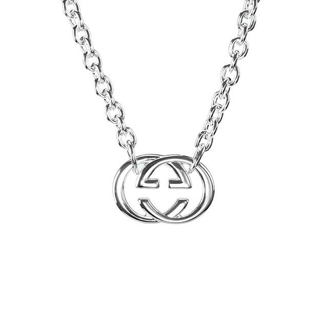 グッチ ネックレス GUCCI ダブルG ペンダント シルバー925 メンズ レディース 190489 J8400 8106 シルバー アクセサリー 記念品 プレゼント ギフト 190489-J8400-8106