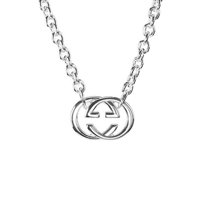 グッチ ネックレス GUCCI ダブルG ペンダント シルバー925 メンズ レディース 190489 J8400 8106 シルバー アクセサリー 記念品 プレゼント ギフト 190489-J8400-8106