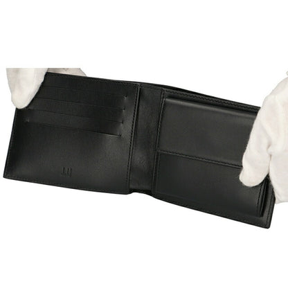ダンヒル 財布 二つ折り財布 メンズ 革 レザーウォレット 小銭入れ dunhill サイドカー 19F2F32AT ブラック 記念品 プレゼント ギフト 19F2F32AT