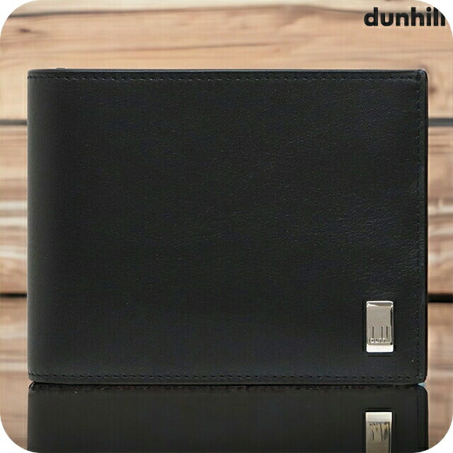 ダンヒル 二つ折り財布 メンズ ブランド Sidecar 革 レザーウォレット 小銭入れあり レザー 19F2F32AT001R ブラック 財布 19F2F32AT001R