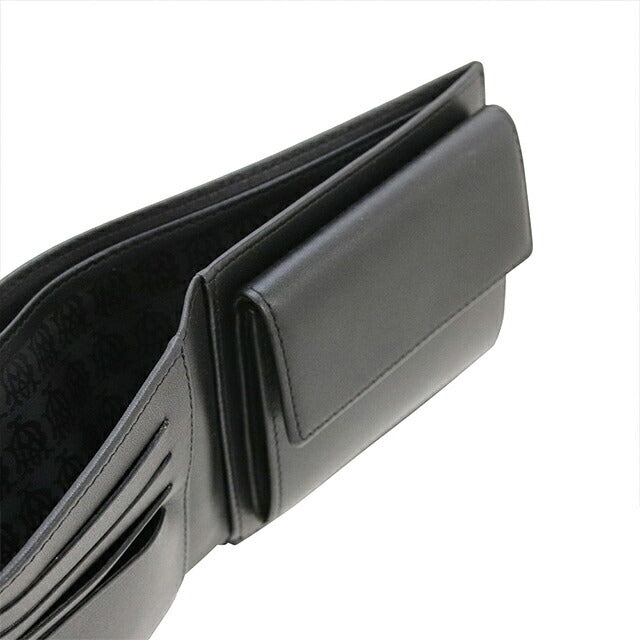 ダンヒル 二つ折り財布 メンズ ブランド Sidecar 革 レザーウォレット 小銭入れあり レザー 19F2F32AT001R ブラック 財布 19F2F32AT001R