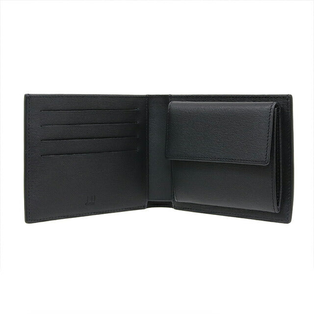 ダンヒル 二つ折り財布 メンズ ブランド Sidecar 革 レザーウォレット 小銭入れあり レザー 19F2F32SG001R ブラック 財布 19F2F32SG001R