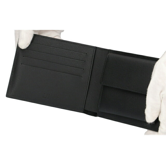 ダンヒル 財布 二つ折り財布 メンズ 革 レザーウォレット 小銭入れ dunhill サイドカー 19F2F32SGR ブラック 記念品 プレゼント ギフト 19F2F32SGR