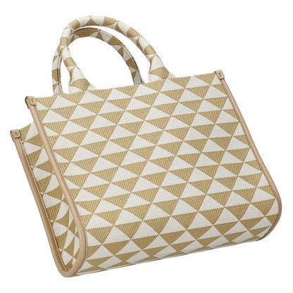 プラダ トートバッグ レディース ブランド PRADA 1BA354 ベージュ/ホワイト 1BA354TRI-JAOOM-CO-TA