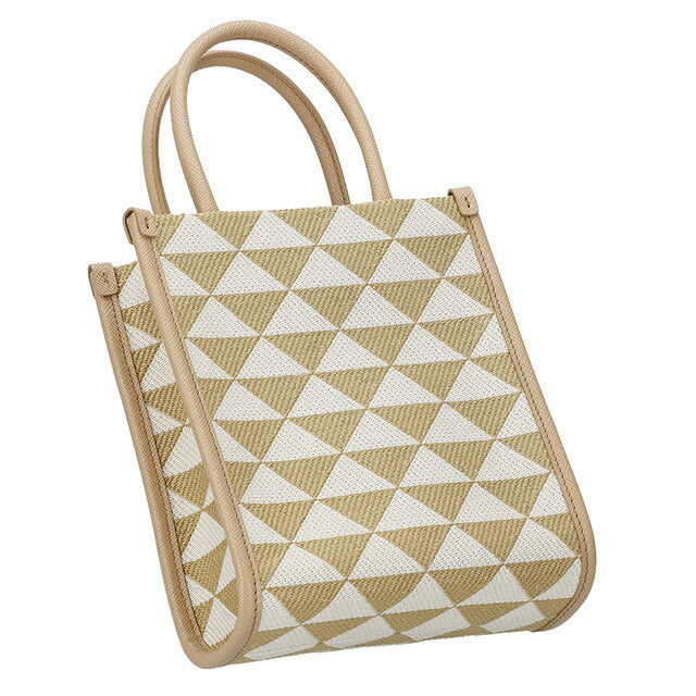 プラダ ハンドバッグ レディース ブランド PRADA 1BA355 ベージュ/ホワイト 1BA355TRI-JAOOM-CO-TA