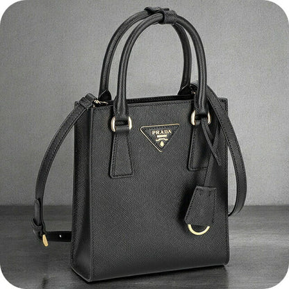 プラダ ハンドバッグ レディース ブランド PRADA レザー 1BA358 ブラック 1BA358S-LUEOO-NER