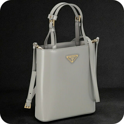 プラダ ハンドバッグ レディース ブランド PRADA レザー 1BA401 グレー 1BA401SPAZZOOO-NUBE