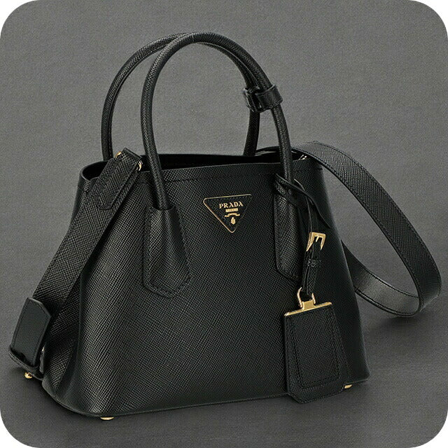 プラダ ハンドバッグ レディース ブランド PRADA レザー 1BG443 ブラック 1BG443S-CUIRXOO-NER