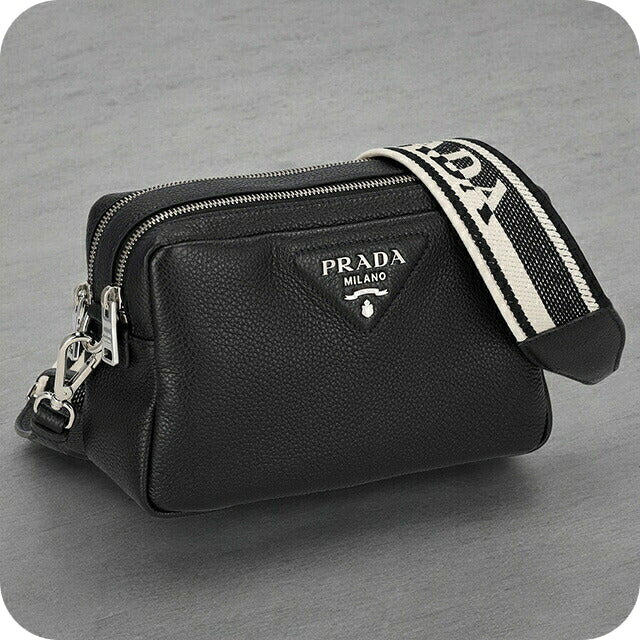プラダ ショルダーバッグ レディース ブランド PRADA レザー 1BH089 ブラック 1BH082V-DAIS3OM-NER