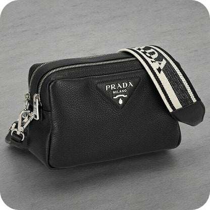 プラダ ショルダーバッグ レディース ブランド PRADA レザー 1BH089 ブラック 1BH082V-DAIS3OM-NER