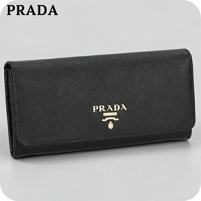 プラダ 長財布 レディース ブランド PRADA レザー ITALY 1MH132 NER ブラック ウォレット 高級 おしゃれ プレゼント 実用的