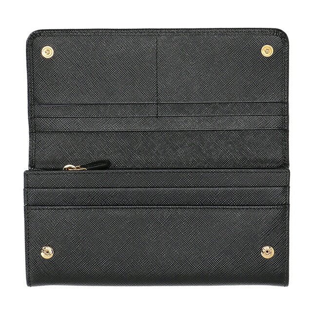 プラダ 長財布 レディース ブランド PRADA レザー ITALY 1MH132 NER ブラック ウォレット 高級 おしゃれ プレゼント 実用的