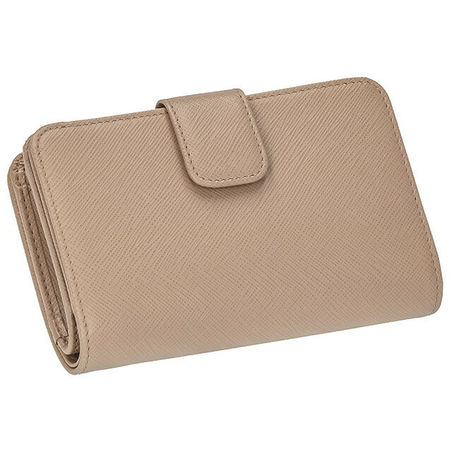 プラダ 二つ折り財布 レディース ブランド PRADA レザー 1ML225 ベージュ 1ML225S-ME-CIP