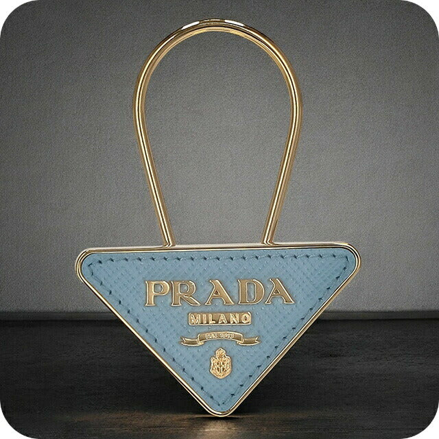 プラダ キーリング レディース ブランド PRADA 1PP301 ゴールド/ライトブルー 1PP301SAFF-AST
