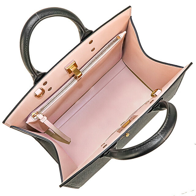 フェラガモ ハンドバッグ レディース ブランド Ferragamo 210398CALF NE BO 740 941 ブラック/ピンク 210398CALF-NE-BO-740-941