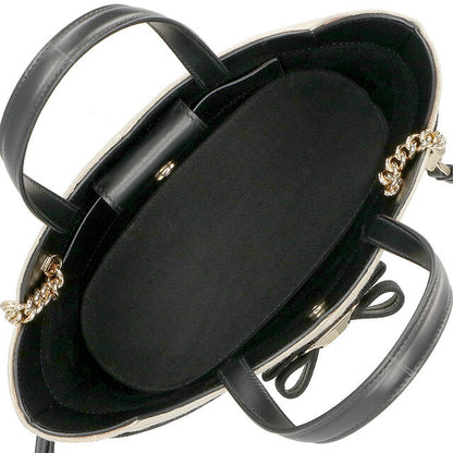 フェラガモ トートバッグ レディース ブランド Ferragamo 212935LSRICAMO NAT 759 413 アイボリー/ブラック 212935LSRICAMO-NAT-759-413
