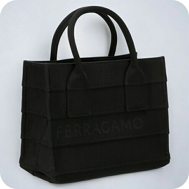 フェラガモ トートバッグ レディース ブランド Ferragamo 214988FABRIC NER 765 802 ブラック 214988FABRIC-NER-765-802