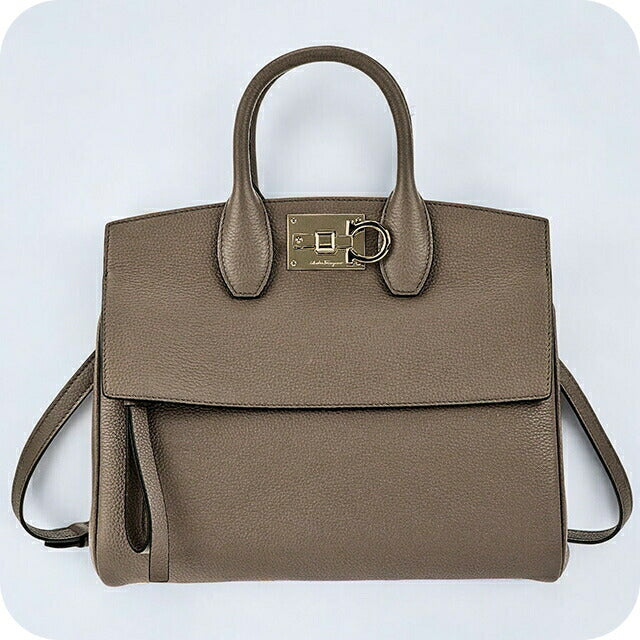 フェラガモ ハンドバッグ レディース ブランド Ferragamo 21H159CALF CARAW 718 294 ブラウン 21H159CALF-CARAW-718-294