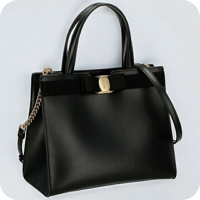 フェラガモ ハンドバッグ レディース ブランド Ferragamo 21I290CALF NER 734 058 ブラック 21I290CALF-NER-734-058