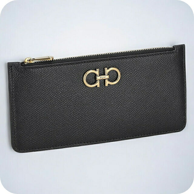 フェラガモ カードケース メンズ レディース ブランド Ferragamo 220404CALF NERR 758 555 ブラック 220404CALF-NERR-758-555