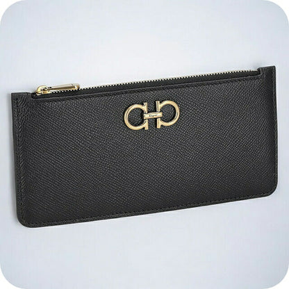 フェラガモ カードケース メンズ レディース ブランド Ferragamo 220404CALF NERR 758 555 ブラック 220404CALF-NERR-758-555
