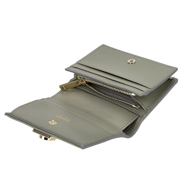 フェラガモ 二つ折り財布 レディース ブランド Ferragamo 220633CALF ASHGY 775 288 アッシュ 220633CALF-ASHGY-775-288