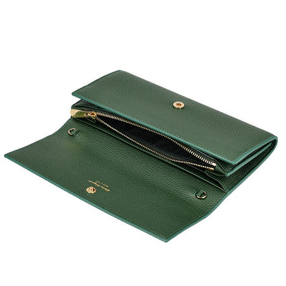 フェラガモ 長財布 レディース ブランド Ferragamo 220636CALF FORGR 775 062 グリーン 220636CALF-FORGR-775-062