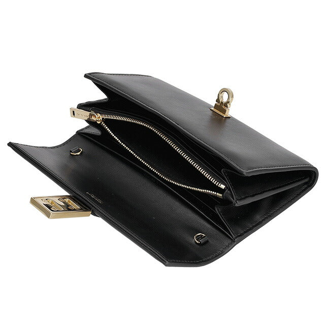 フェラガモ 長財布 レディース ブランド Ferragamo 220668CALF NER 775 132 ブラック 220668CALF-NER-775-132