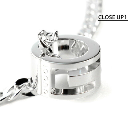 グッチ ネックレス GUCCI カットアウトG ペンダント シルバー925 Gリング メンズ レディース 223351 J8400 8106 シルバー アクセサリー 記念品 ギフト 223351-J8400-8106