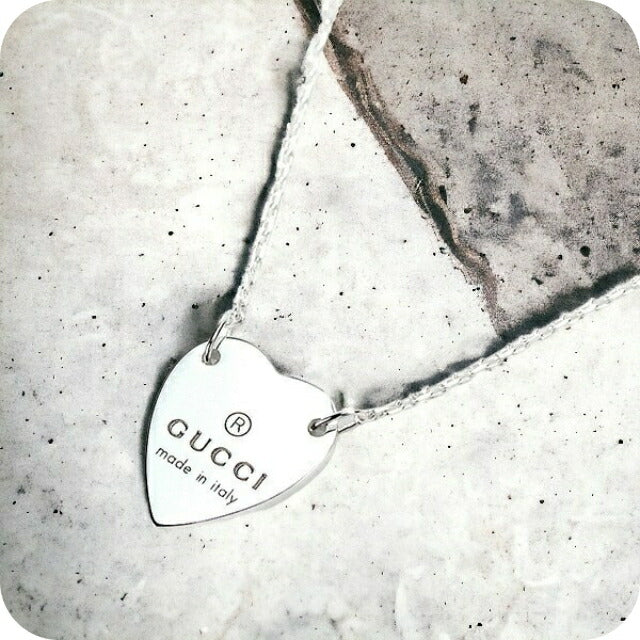 グッチ ネックレス トレードマーク ペンダント sterling silver ハート レディース 223512 J8400 8106 GUCCI シルバー 記念品 プレゼント ギフト 223512-J8400-8106