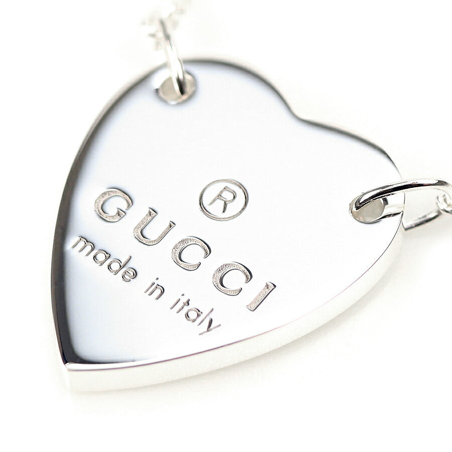 グッチ ネックレス トレードマーク ペンダント sterling silver ハート レディース 223512 J8400 8106 GUCCI シルバー 記念品 プレゼント ギフト 223512-J8400-8106