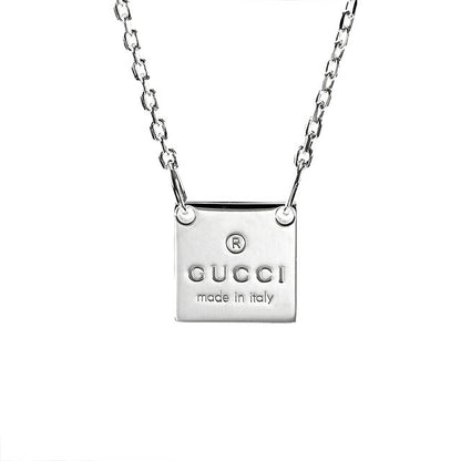 グッチ ネックレス メンズ レディース ブランド トレードマーク スターリングシルバー プレート 223514 J8400 8106 シルバー アクセサリー 223514-J8400-8106